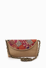 Sugar Mint Brown and Multicolor Classic Batua
