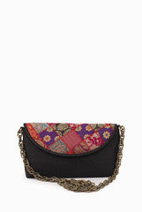 Sugar Mint Black and Multicolor Classic Batua