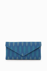 Sugar Mint Crystal Blue Envelope Clutch