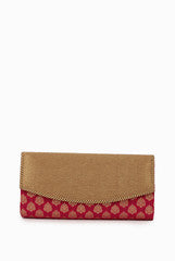 Sugar Mint Red and Golden Clutch