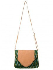 Sugar Mint-Ikkat Green Uzbek Sling Bag