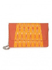 Sugar Mint-Ikkat Yellow Clutch