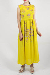 Sugarlips by Sakina Amin Yellow Floral Dress