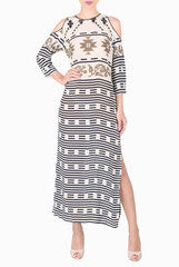 SOUP by Sougat Paul Grey Slit Tunic