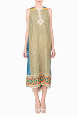 SOUP by Sougat Paul Beige Bias Cut Dress