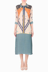 SOUP by Sougat Paul Multicolour Geometric Print Tunic