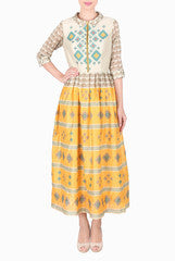SOUP by Sougat Paul Multicolour Geometric Print Ankle Dress