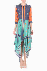 SOUP by Sougat Paul Multicolour Asymmetrical Hemline Tunic
