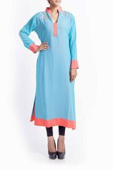 Tanoura Orange & Green Kurta