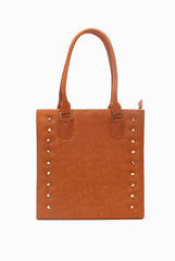 Tisora Tan Yellow Studded Handbag