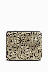 Tisora Black Gold Cutwork Box Sling