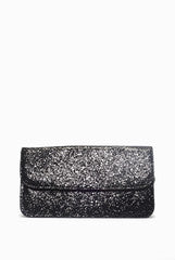 Tisora Black Shimmer Clutch