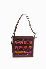 Tisora Elephant Print Sling Bag