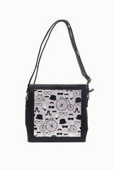 Tisora Monochrome Printed Sling Bag