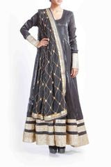 Tritiya Floor Length Black Anarkali