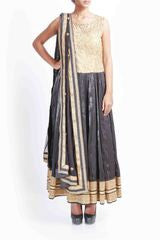 Tritiya Black and Gold Anarkali
