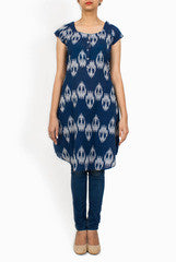 Uppada Blue and White Kurta
