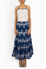 Uppada Blue Maxi Dress