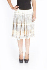 Uppada Beige Crochet Skirt