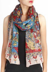 Uppada Silk Kalamkari Stole
