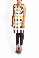 Uppada Check Design Ikat Kurta