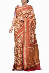Uppada Box Printed Banaras Silk Saree