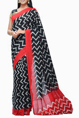 Uppada Ikat Handloom Cotton  Saree