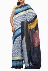 Uppada Ikat Multicolored Saree
