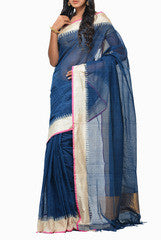 Uppada Khadi Handloom Cotton Plain Saree