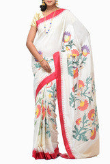 Uppada Khadi Paper Work Saree