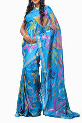 Uppada Blue Handloom Silk Saree