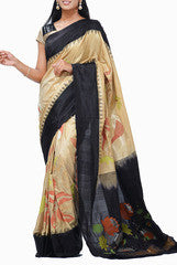 Uppada Silk  Saree with All Over Flower Design
