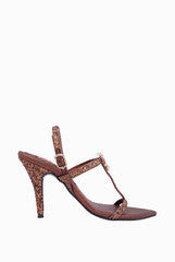 Veruschka Stardust Bronze Heels