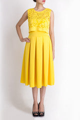 Vidhi Wadhwani Cutwork Layer Midi Dress