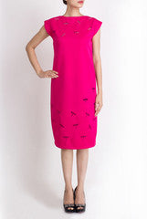 Vidhi Wadhwani Pink Cutwork Dress