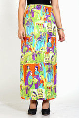 Vivacious In Vogue Tribal Print Maxi Skirt