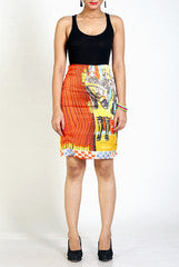 Vivacious In Vogue  Printed Short Skirt
