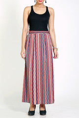 Vivacious In Vogue Aztec Maxi Skirt