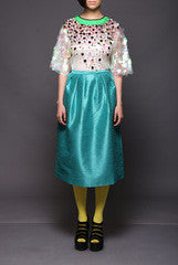 Vijay Balhara Embroidered Top With Skirt
