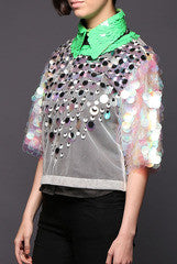 Vijay Balhara Shirt And Crop Top Set