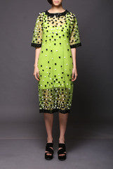 Vijay Balhara Lime Green Dress