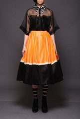 Vijay Balhara Black Sheer Shirt With Skirt
