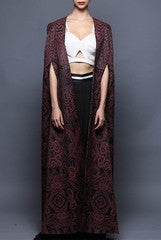 Vijay Balhara Printed Silk Cape