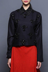 Vijay Balhara Embroidered Wool Top