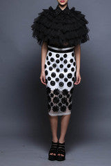 Vijay Balhara Black & White Two Piece Dress