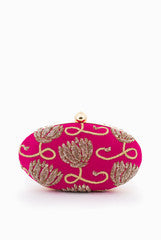 Bubblegum Pink Lotus Tail Clutch