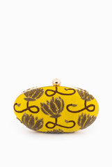 The Mango Yellow Lotus Tail Clutch