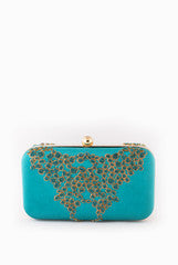 Vriksh Verma Blue Jewel Inspired Clutch