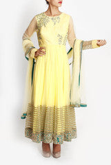 Mansi Vuppala Yellow Anarkali