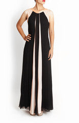Mansi Vuppala Black and Beige Gown